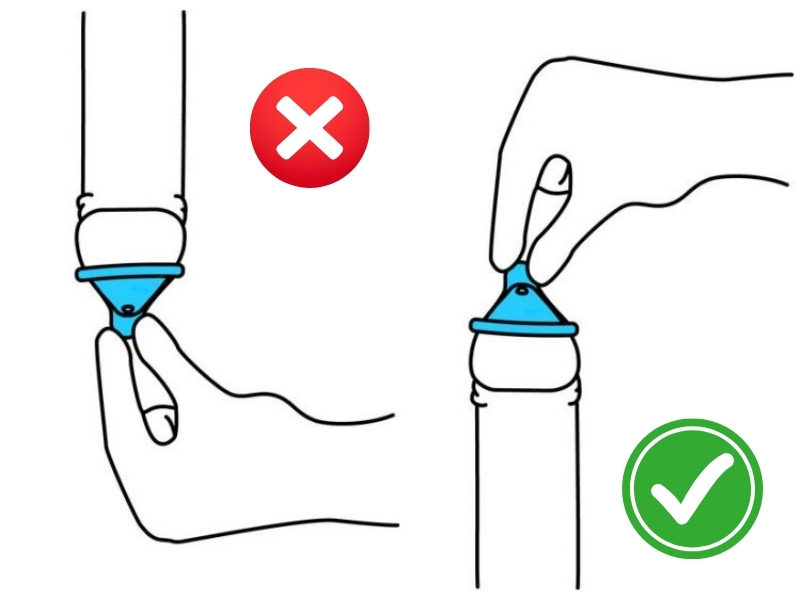Đeo bao cao su ngược - Sai lầm rất nhiều người mắc!