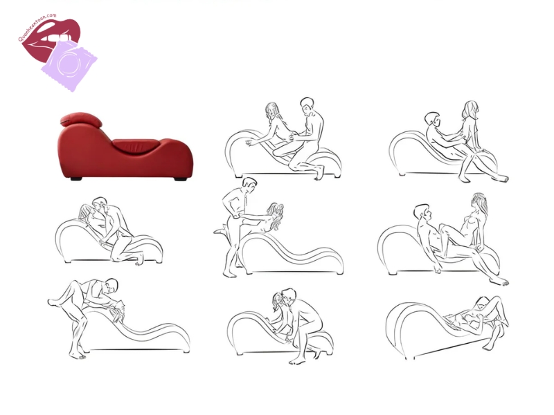 Các tư thế ghế tình yêu phổ biến